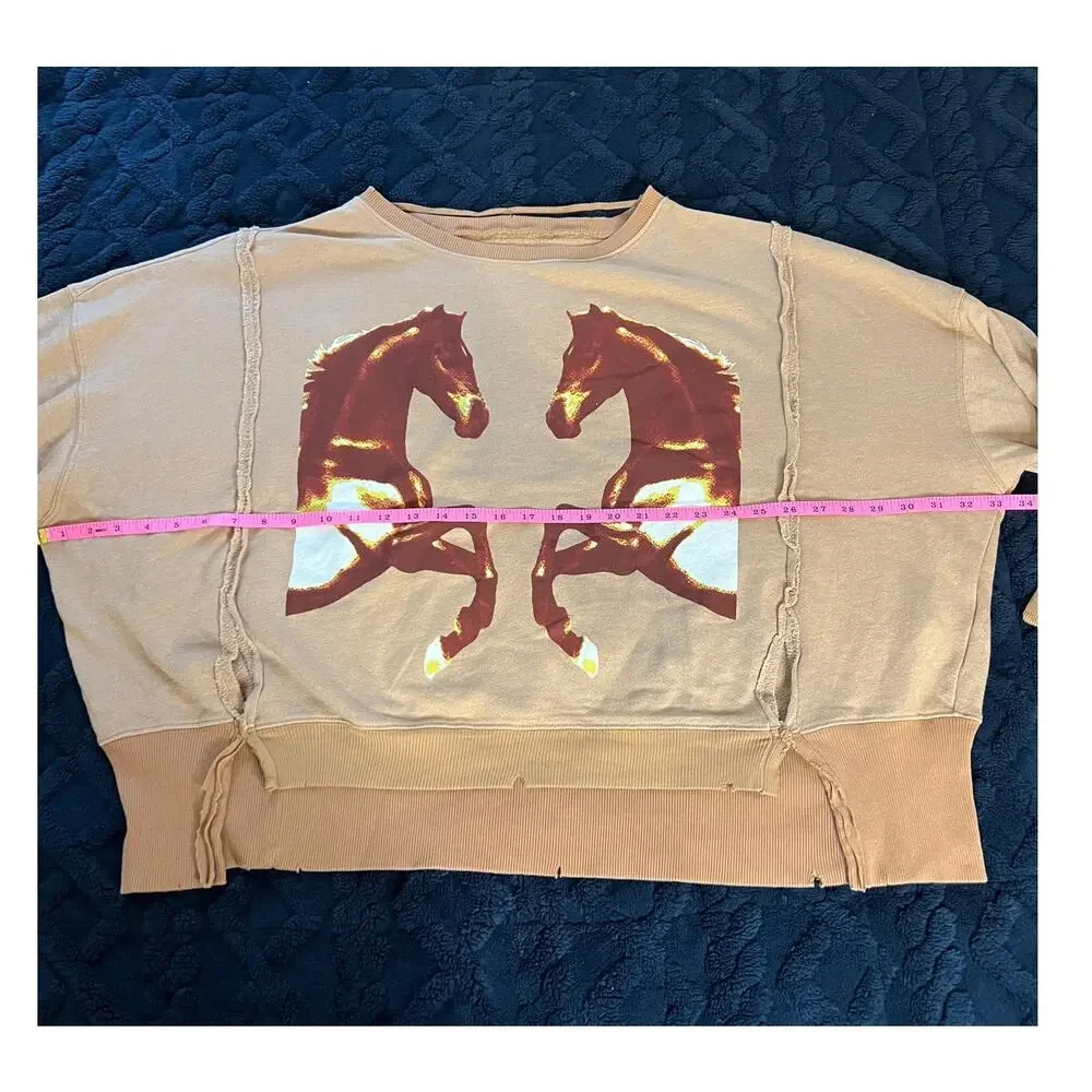 Free People graphic camden sweatshirt - Oversized XS (B20405) - Picture 6 of 10